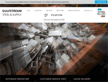 Tablet Screenshot of gulfstreamsteel.com